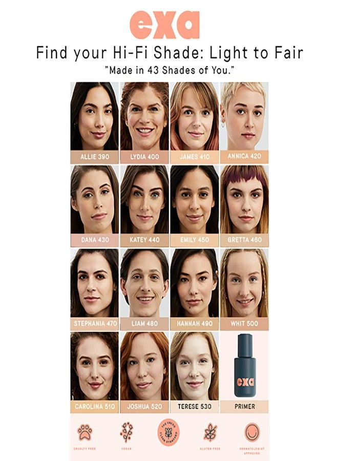 Exa Beauty - Natural High Fidelity Foundation | Clean, Vegan, Cruelty-Free Makeup (Gretta 460) - Image 3