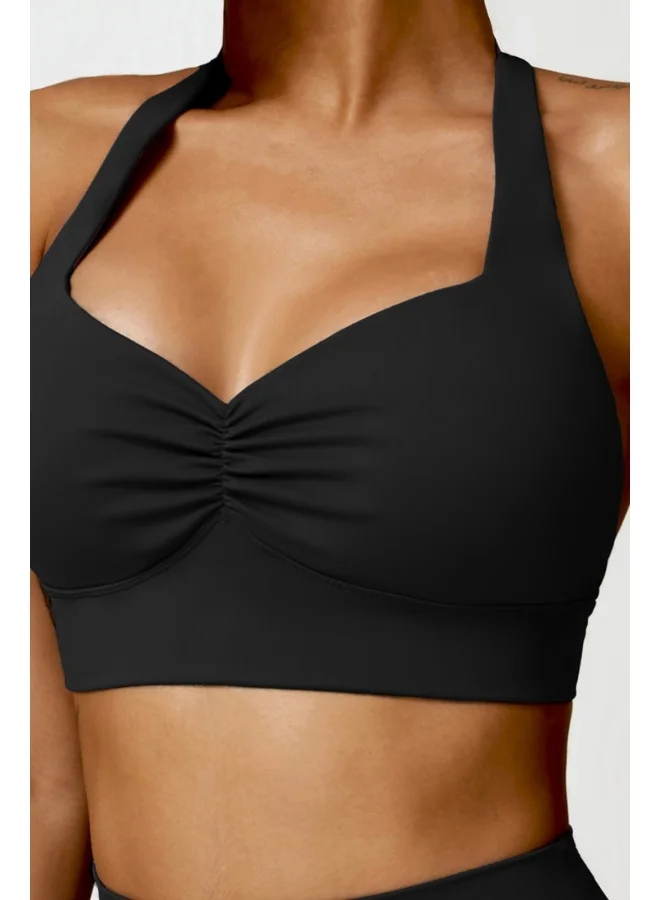 KAWN.YOGA KAWN YOGA Womens Open Back Sports Bra - Padded Low Impact Workout Yoga Bra with Removable Built in Bra