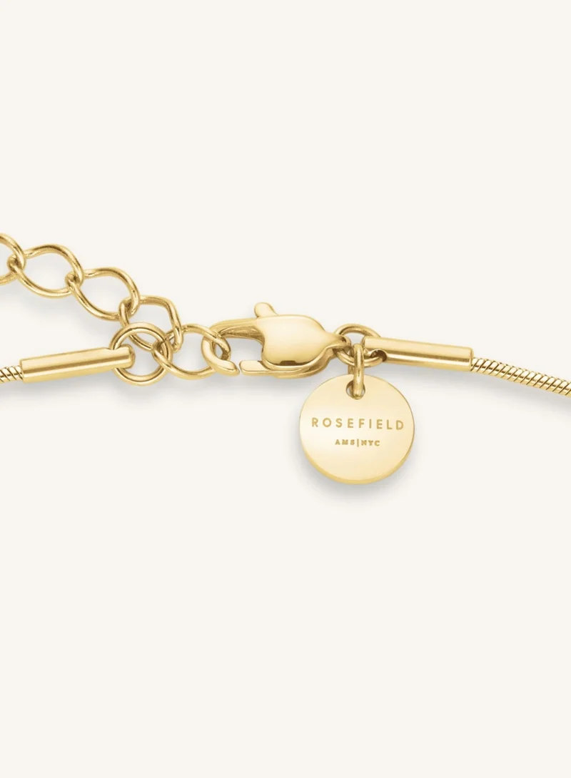 Rosefield  Crystal Drops Necklace, Gold Plated for Women | Best Price UAE