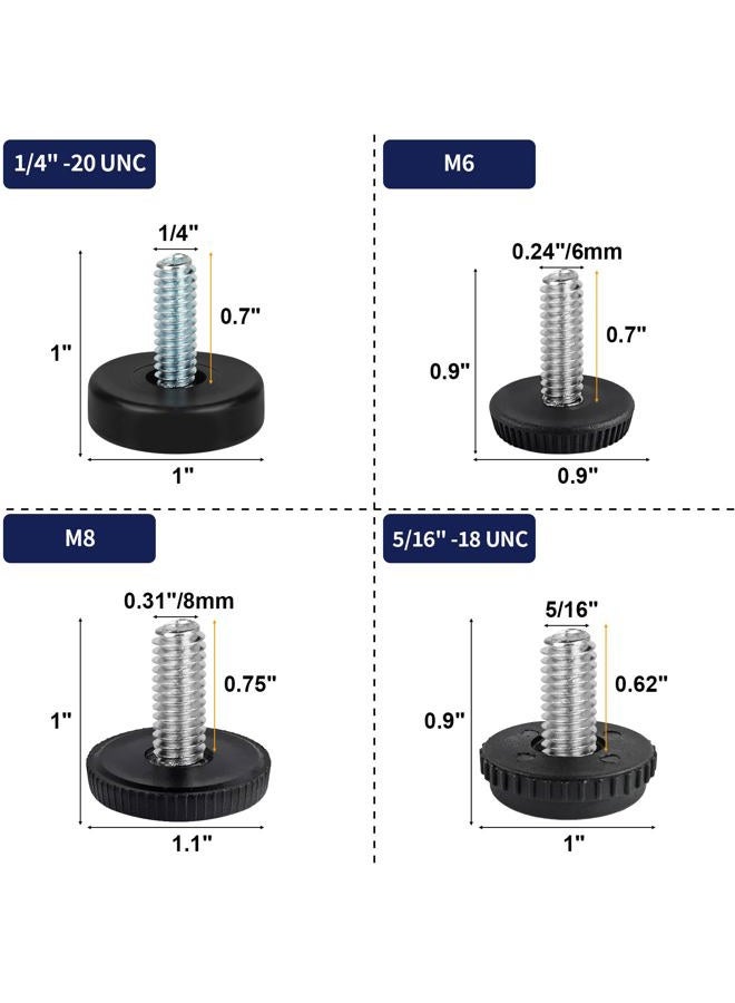 Coidea M8 12 PCS Adjustable Furniture Feet Threaded Screw in - Image 3