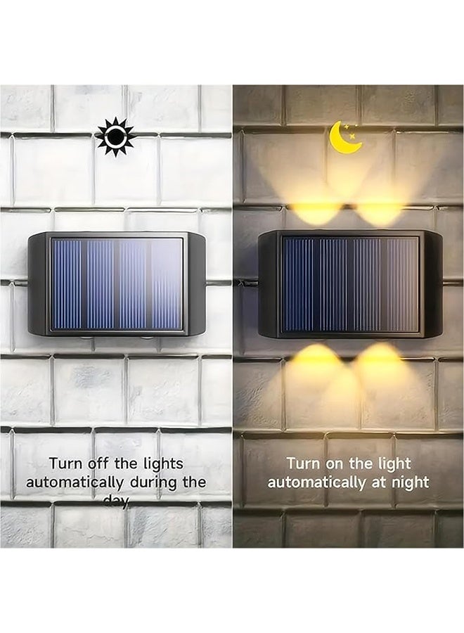 2 قطعة 10 LED ضوء بالطاقة الشمسية في الهواء الطلق صعودا وهبوطا ضوء المرآب الشمسي مقاوم للماء في الهواء الطلق ضوء الأمن اللاسلكي في الهواء الطلق ضوء الأمن الشمسي مناسب للفناء والمستودع والمرآب - Image 3