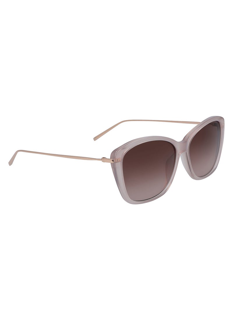 DKNY - Full Rim Acetate Cat Eye Dkny Sun Dk702S 5714 (608) Mauve - Image 1
