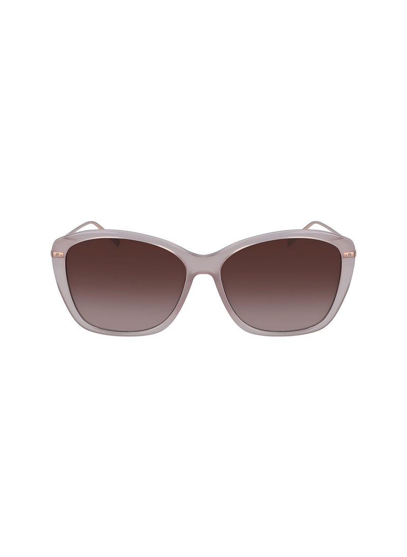 DKNY - Full Rim Acetate Cat Eye Dkny Sun Dk702S 5714 (608) Mauve - Image 1