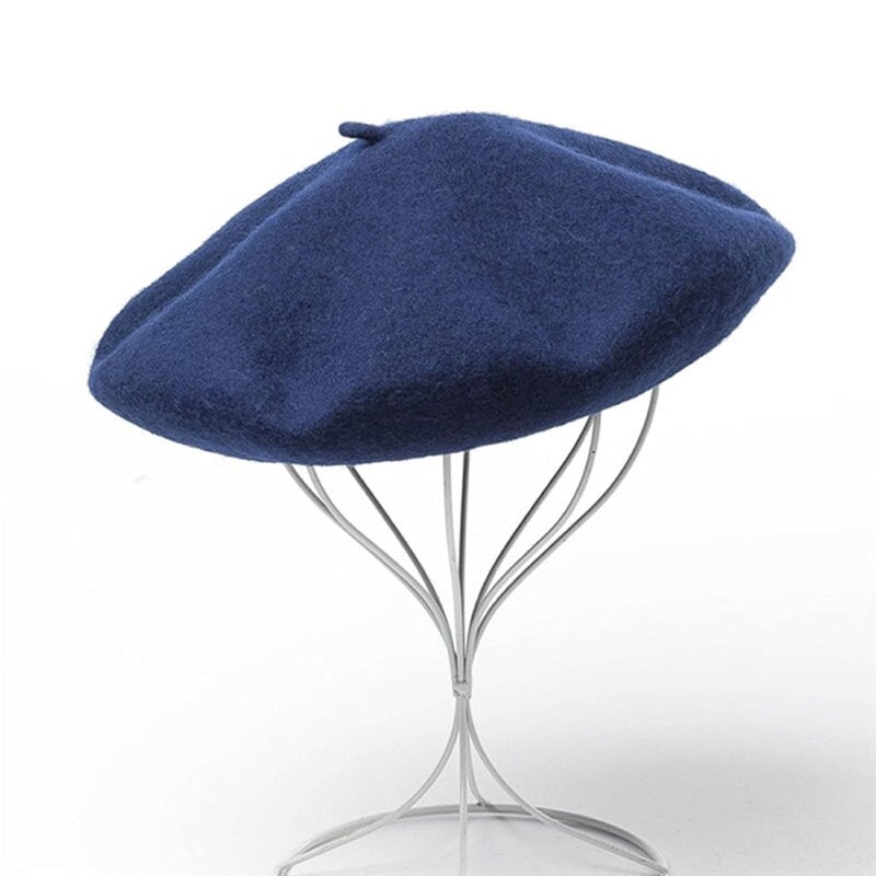 Ventewa Spain Unisex Wool Blend French Artist Beret Cap - Image 2