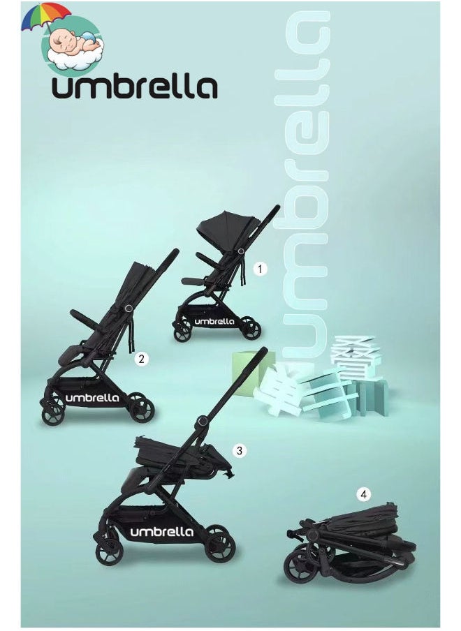 umbrella - Premium Baby Stroller Umbrella Max | Easy, Luxurious Chair | 360° Rotation | Ultra-Compact When Folded | High-Quality Car Seat - Image 1