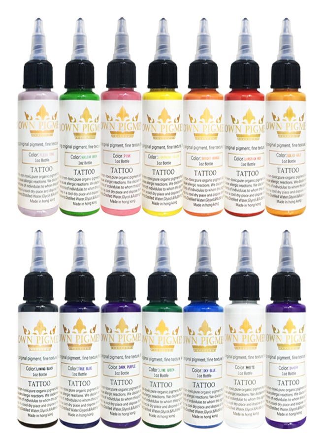 30ml / Bottle T-a-t-t-o-o Ink Professional T-a-t-t-o-o Pigment Semi-permanent T-a-t-t-o-o Body Art - Image 2