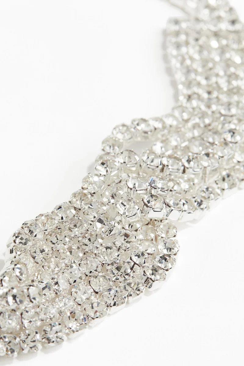 H&M Twisted Rhinestone Necklace