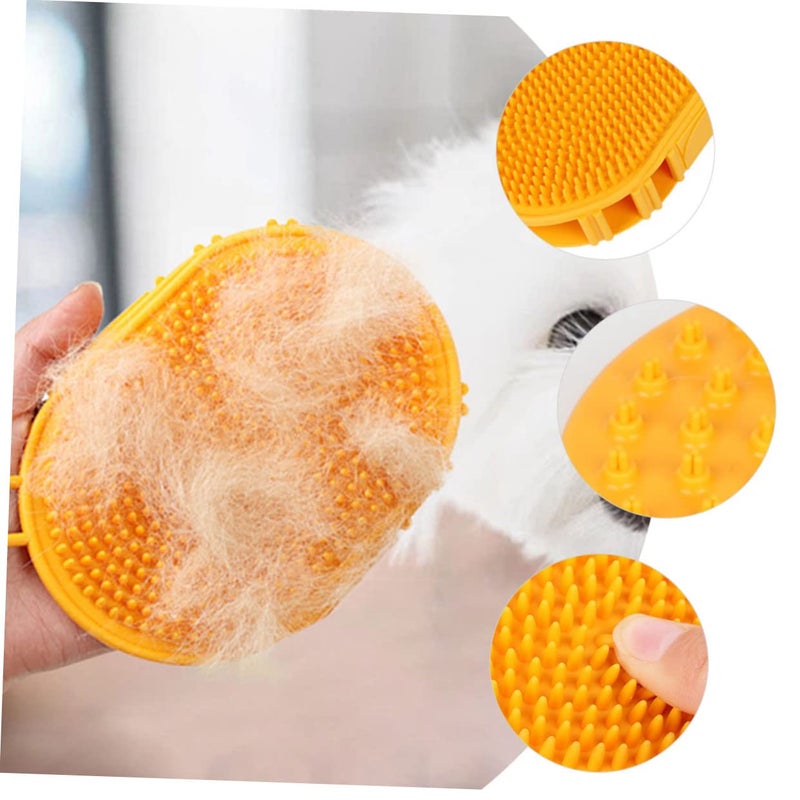 2 Pack Pet Shampoo Brush For Dog Cat Bathing Massage Grooming Lightweight Space Saving - Image 5