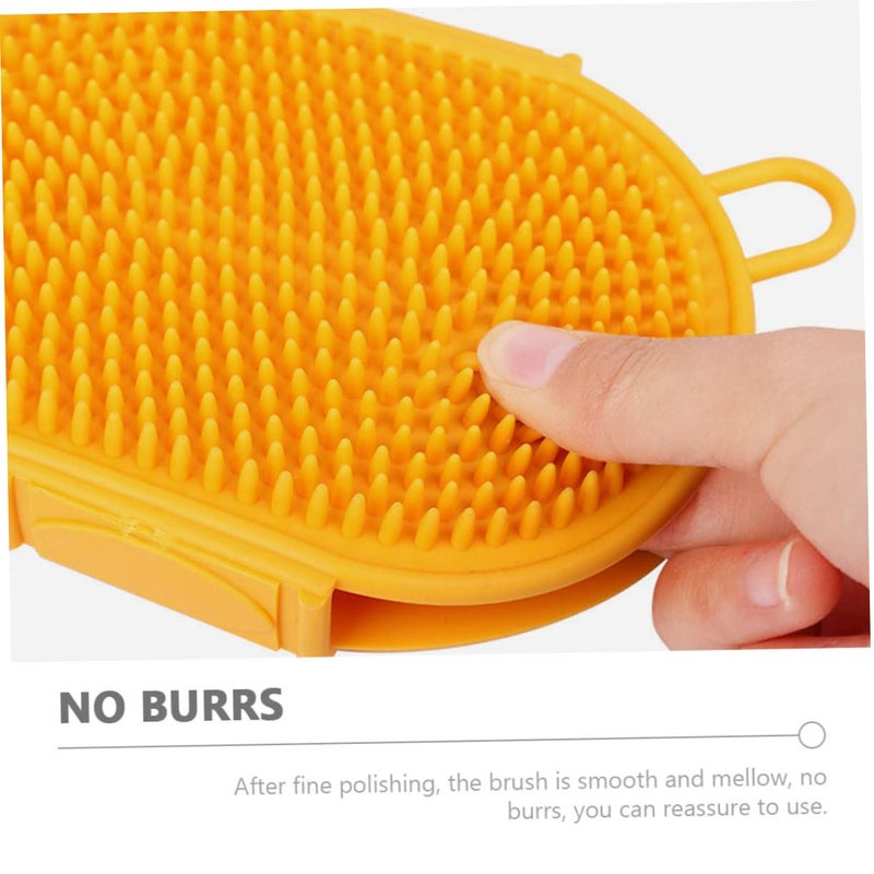 2 Pack Pet Shampoo Brush For Dog Cat Bathing Massage Grooming Lightweight Space Saving - Image 4