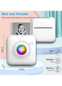 Mi techo Mi Techo Rechargeable Mini Pocket Printer With Inkless Thermal Compact Printing Technology For Printing Photos Labels Texts and Sketch  - Image 5