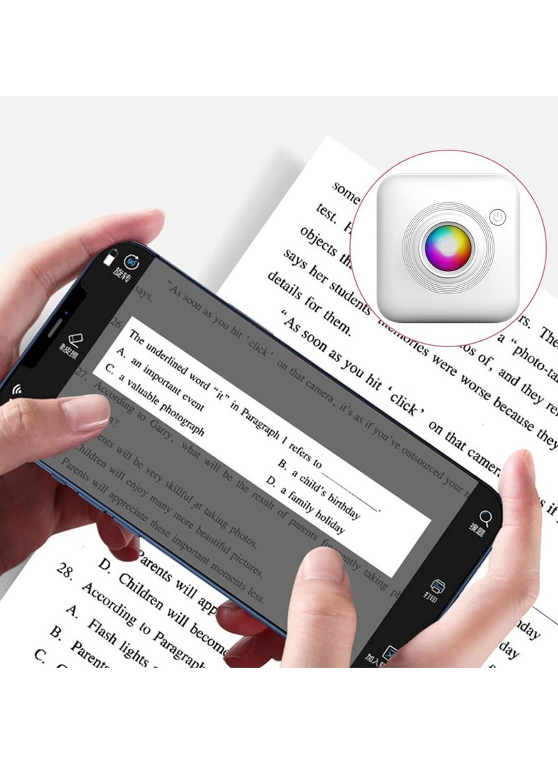 Mi techo - Mi Techo Rechargeable Mini Pocket Printer With Inkless Thermal Compact Printing Technology For Printing Photos Labels Texts and Sketch - Image 1