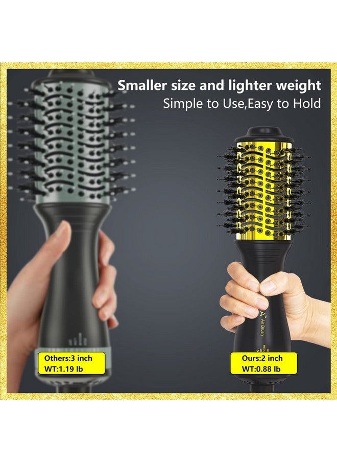 LURA - Small Hot Air Brush For Shoulder-Length Styling, 2 Inch Blow Dryer And Styling Brush In One - Image 1