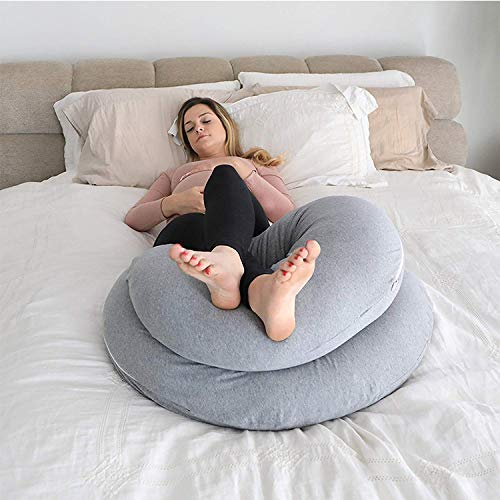METRONFull Body Pregnancy Pillow C Shaped Soft Support Cushion for Maternity Nursing and Back Pain Relief Husbands can Also Use - Image 2