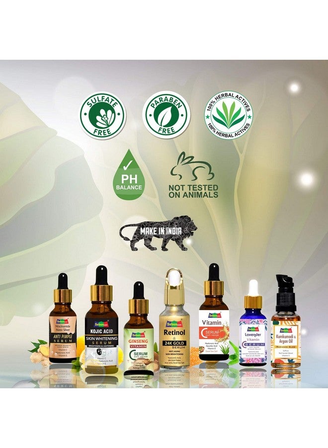 SebonCare Vitamin C Serum for Face and 24K Gold Retinol Face Serum Combo for Wrinkle Control, Skin Tightening, Anti Ageing - Image 5