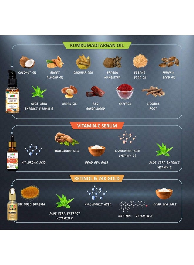 SebonCare Vitamin C Serum for Face and 24K Gold Retinol Face Serum Combo for Wrinkle Control, Skin Tightening, Anti Ageing - Image 4