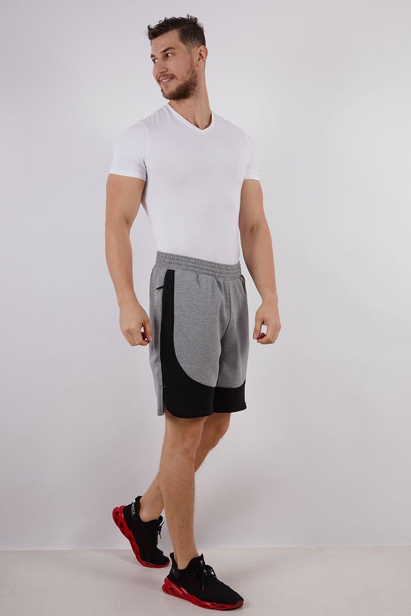 PUMA Men Drawstring Heather Dime Shorts, Grey - Image 3