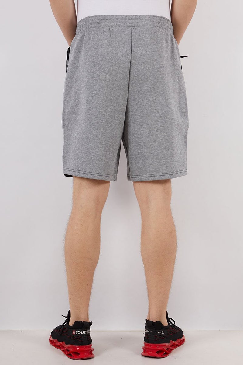 PUMA Men Drawstring Heather Dime Shorts, Grey - Image 4