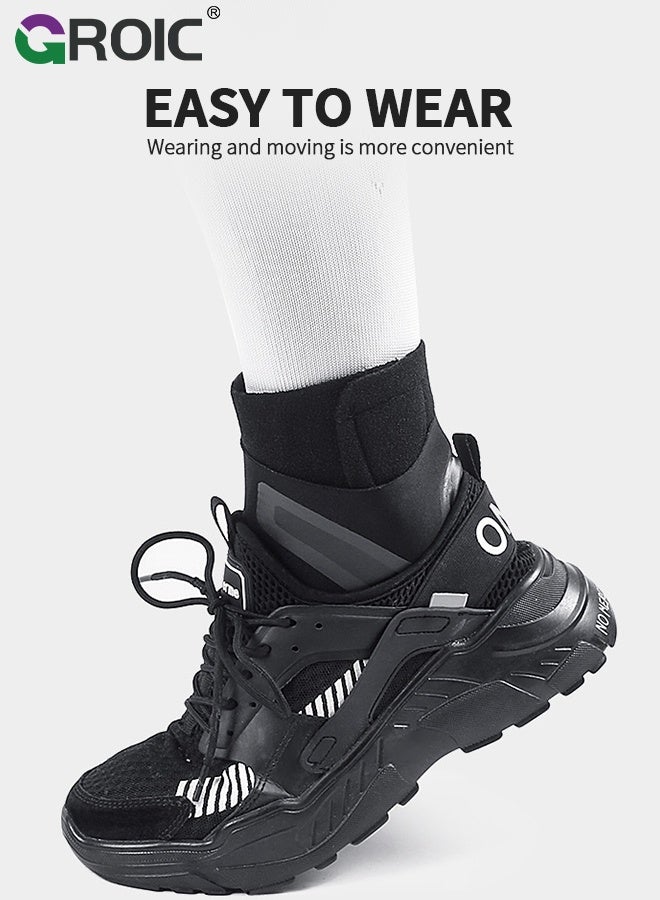 GROIC 1 Pair Ankle Brace for Women & Men - Breathable Comfortable Adjustable Ankle Wrap, Ankle Support for Running, Basketball, Achilles, Minor Sprains, Joint Pain Relief, Injury Recovery, M - Image 5