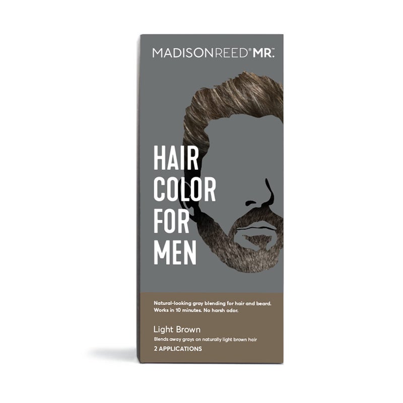 Madison Reed Mr. Hair Color for Men, Light Brown Demi-Permanent Hair Dye, Reduces Grays in 15 Minutes For Hair & Beard, Nourishing & Strengthening, Keratin & Argan Oil, 2 Applications - Image 1