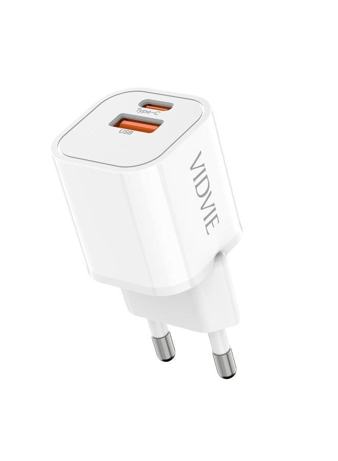 Vidvie 33W Wall Charger with Fast Charging Support Type-C to Type-C Cable Included - Image 1