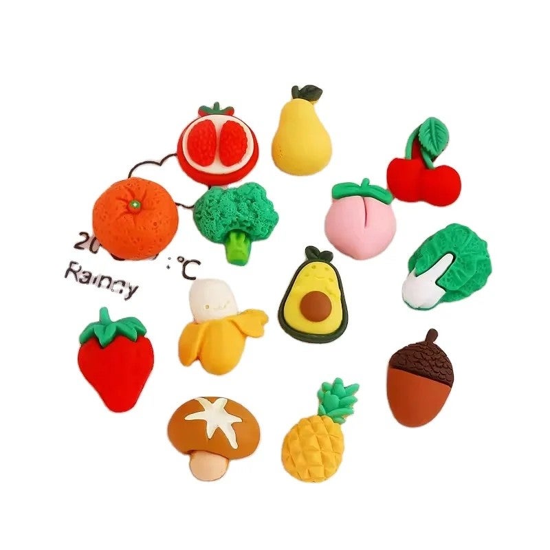Bluejw Flat Back Resin Artificial Vegetables & Fruits Cabochons - China Made for DIY Jewelry Making & Souvenirs - Image 1