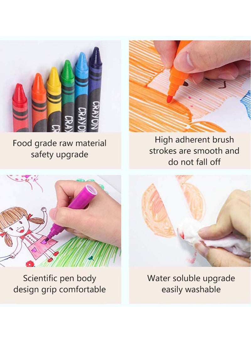 Fearlex 180 Pieces Art Set for Kids | Art Supplies Kit Artists Pen Set for Drawing, Sketching, Painting & Crayons with Oil Pastels Color Pencils and Crayon Markers with Portable Wooden Case | Great Gift for Kids, Children, Student & Teens Beginner Artist - Image 4