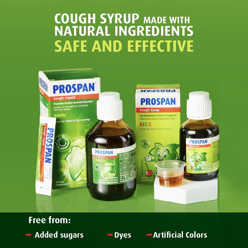 Prospan Ivy Leaf Extract Cough Syrup for Adults  21 x 5mL Sachets  Supports Mucus Clearance  Respiratory Health  NonDrowsy No Added Sugar  Also Known as Abrilar - Image 3