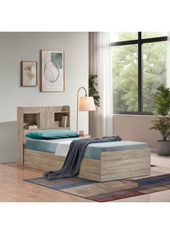 DANUBE HOME Supreme 90X200 Young Bed With Storage And Foil Lamited Strong And Sturdy Modern Design Wooden Single Bed Frame Furniture Quiet And Comfortable Beds - French Sonoma Oak  - Image 4