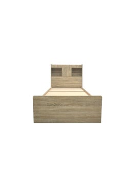 DANUBE HOME Supreme 90X200 Young Bed With Storage And Foil Lamited Strong And Sturdy Modern Design Wooden Single Bed Frame Furniture Quiet And Comfortable Beds - French Sonoma Oak  - Image 5