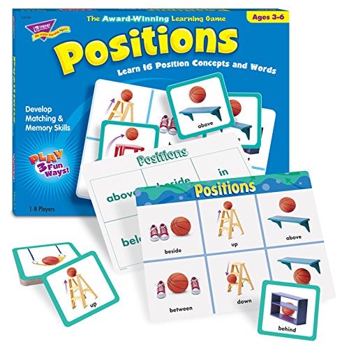 Trend Enterprises: Match Me Game–Positions, Learn 16 Position Concepts and Words, Develop Matching and Memory Skills, Play 3 Different Fun Ways, Ages 3 and Up - Image 2