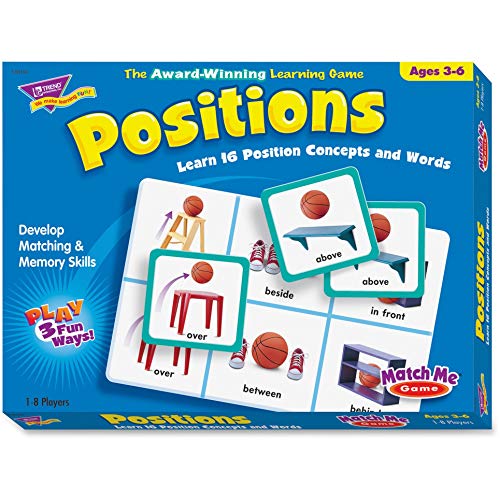 Trend Enterprises: Match Me Game–Positions, Learn 16 Position Concepts and Words, Develop Matching and Memory Skills, Play 3 Different Fun Ways, Ages 3 and Up - Image 5