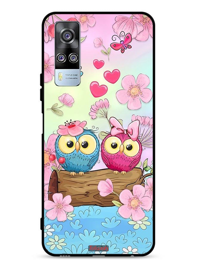 Tolwak vivo Y53s 4G Protective Case Cover Cute Owls Art - Image 1