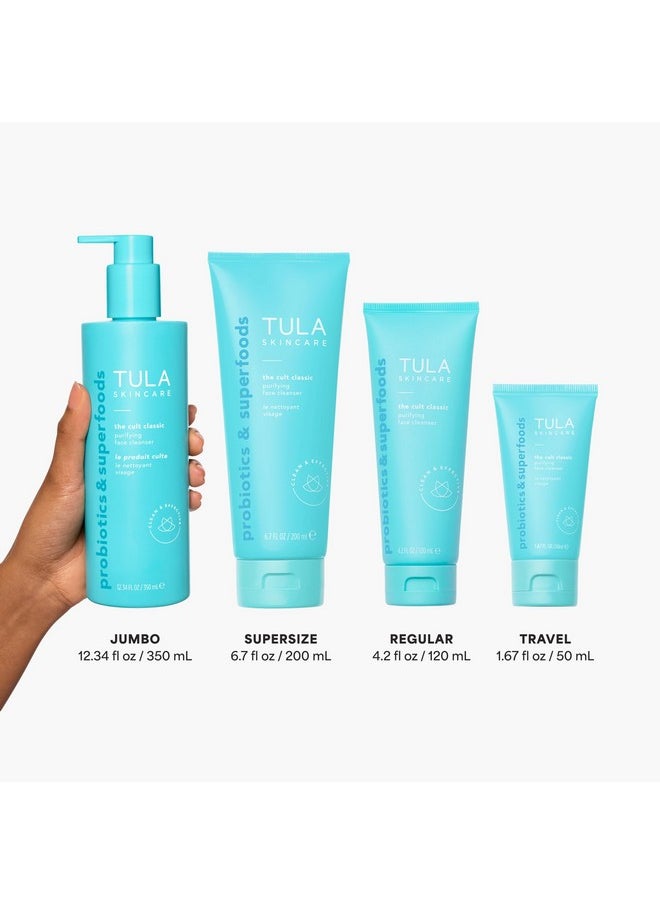 TULA TULA Skin Care The Cult Classic Purifying Face Cleanser - Gentle and Effective Face Wash, Makeup Remover, Nourishing and Hydrating, 4.2 oz.  - Image 3