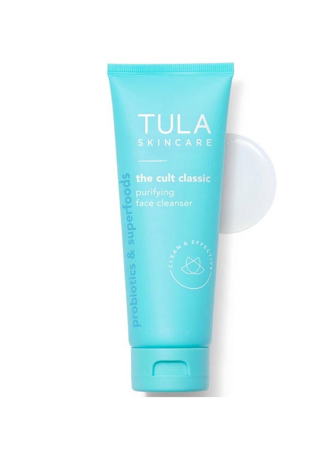 TULA TULA Skin Care The Cult Classic Purifying Face Cleanser - Gentle and Effective Face Wash, Makeup Remover, Nourishing and Hydrating, 4.2 oz.  - Image 1