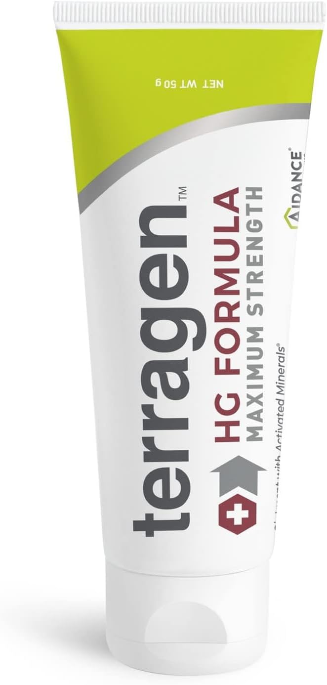 Aidance Terragen HG Formula MAX by terrasil, Fast Soothing Natural Treatment Cream for Genital Sores & Effective Outbreak Support, for Men and Women (50g)