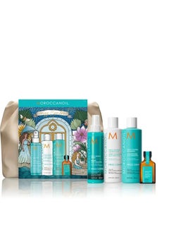 Frizz Control Holiday Set 2024,Treatment - 25 ml,Shampoo for frizz control - 250 ml, Curl control conditioner - 250 ml, Frizz Shield Spray – 160 ml