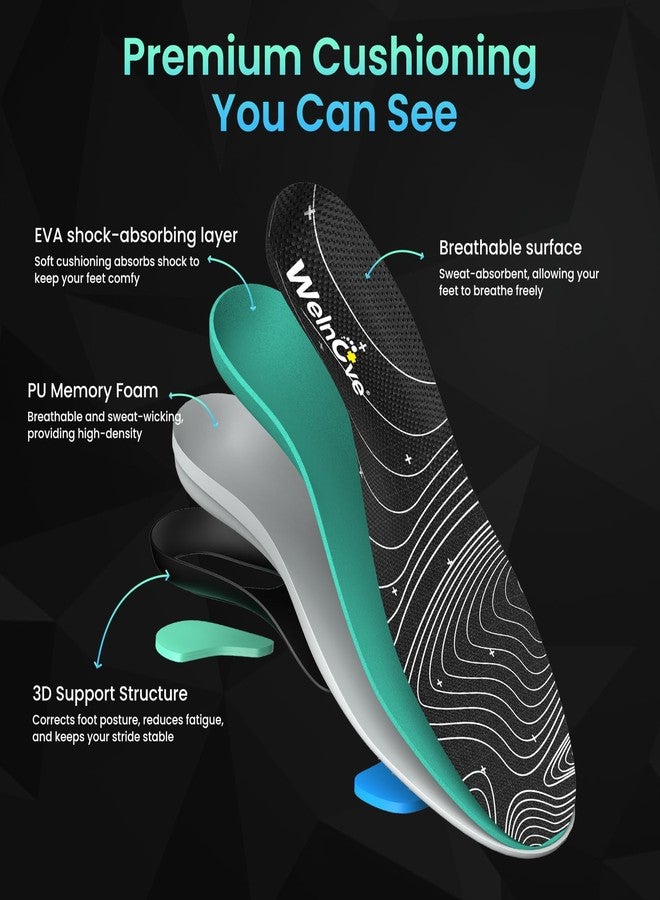Welnove Basketball Insoles for Sports Performance - Featuring Forefoot Spring Technology to Boost Energy Return & Jump Height in Basketball, Pickleball, Running & Training, M, 7-8 M / 9-10 W - Image 3