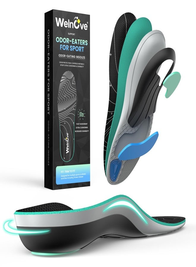 Welnove Basketball Insoles for Sports Performance - Featuring Forefoot Spring Technology to Boost Energy Return & Jump Height in Basketball, Pickleball, Running & Training, M, 7-8 M / 9-10 W - Image 1