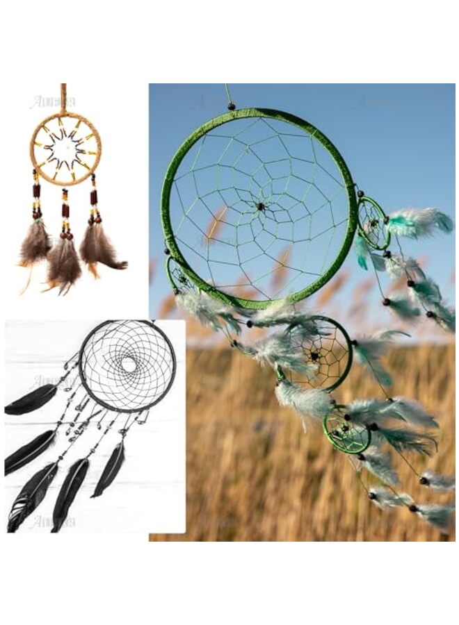 12 Pack 2 Sizes Wooden Bamboo Floral Hoop Macrame Craft Hoop Ring for DIY Wedding Decorations, Dream Catchers, Wreath Decor, and Wall Hanging Crafts (26 + 30 cm)  - Image 3