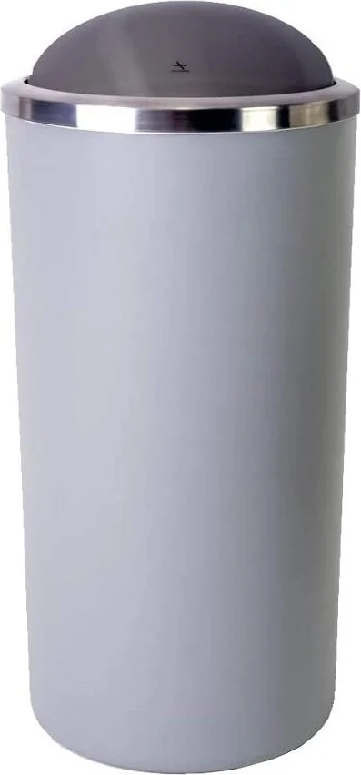 Sumeno Lenox M-E48-07 Trash Can, Gray, 35 Lt