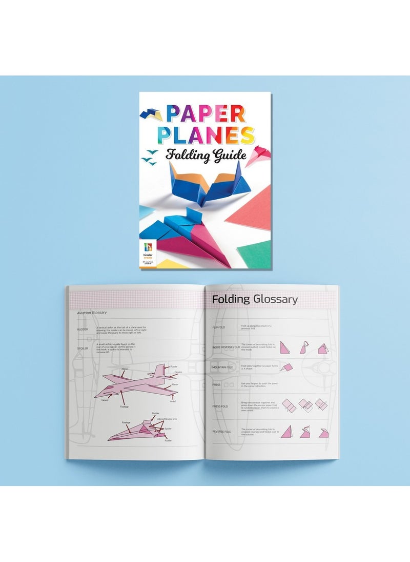 Hinkler Ultimate Paper Planes Activity Case – Complete Paper Planes Craft Kit for Kids, Includes Colourful Paper, Instructions, and Designs, Create Fun Flying Planes, Develops Creativity and Fine Motor Skills - Image 5