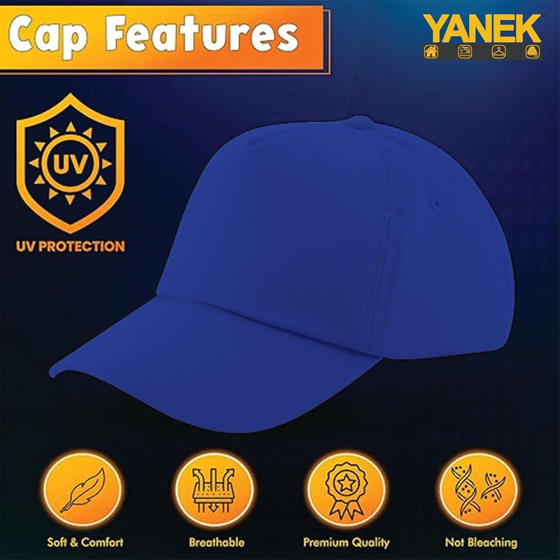 YANEK unisex-child kids cap Baseball Cap Fine detail - Image 2