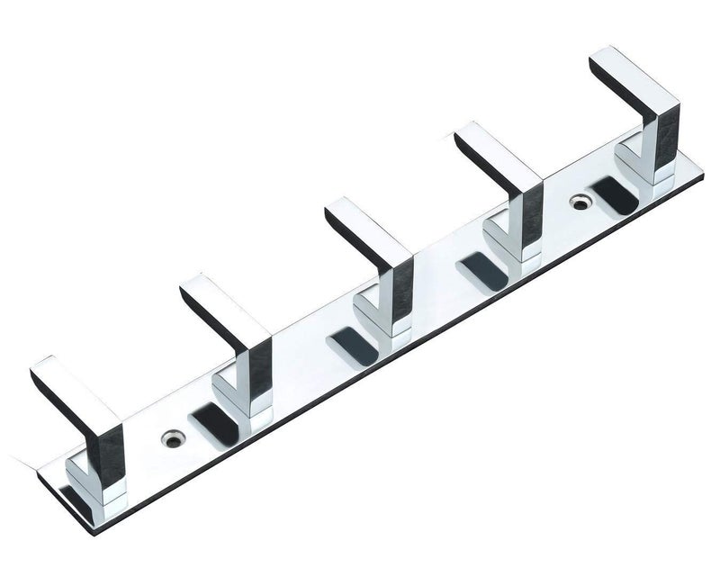 MAP Pack of 1 PC Stainless Steel PREMIUYM 5 PIN L TYPS -Cloth Hanger .Bathroom Wall Door Hook Hanger - Image 1