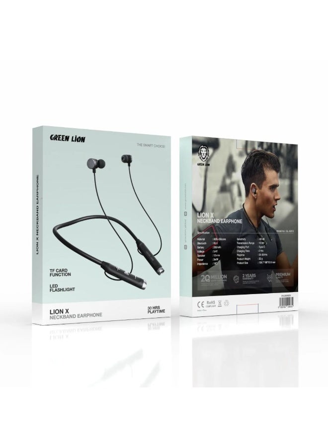 Green Lion X Neckband Earphone