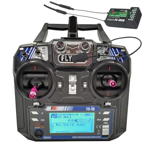 Alaohu ألاهو FS-i6 6CH جهاز إرسال واستقبال RC FS-iA6B 2.4GHz نظام التحكم عن بعد في الراديو Sky للتحكم في الطائرات متعددة المحركات والطائرات الثابتة - Image 1