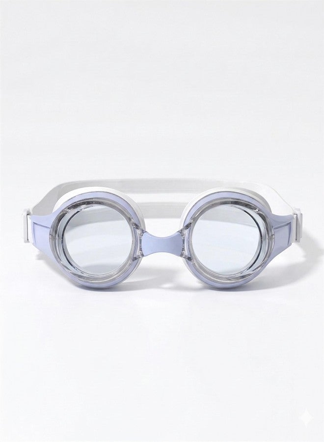 BURNLAB Swimming Goggles for Everyday Pool Use, Clear Vision Lens, Easy Adjustable Strap, Unisex Adult (blue and white) - Image 1