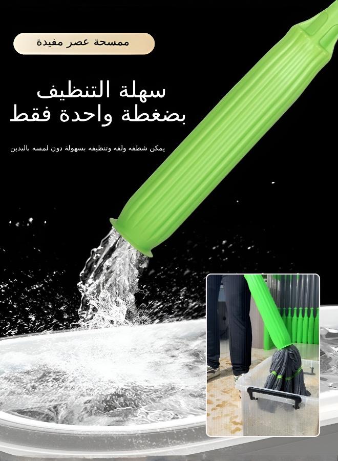 Large Mop Head: Saves Time & Effort for Efficient Home Cleaning Tools，Hands-free self-twisting rotary mop wet and dry dual-use mop household one-second squeeze water large water-absorbing mop super decontamination mop home cleaning floor cleaning - Image 3