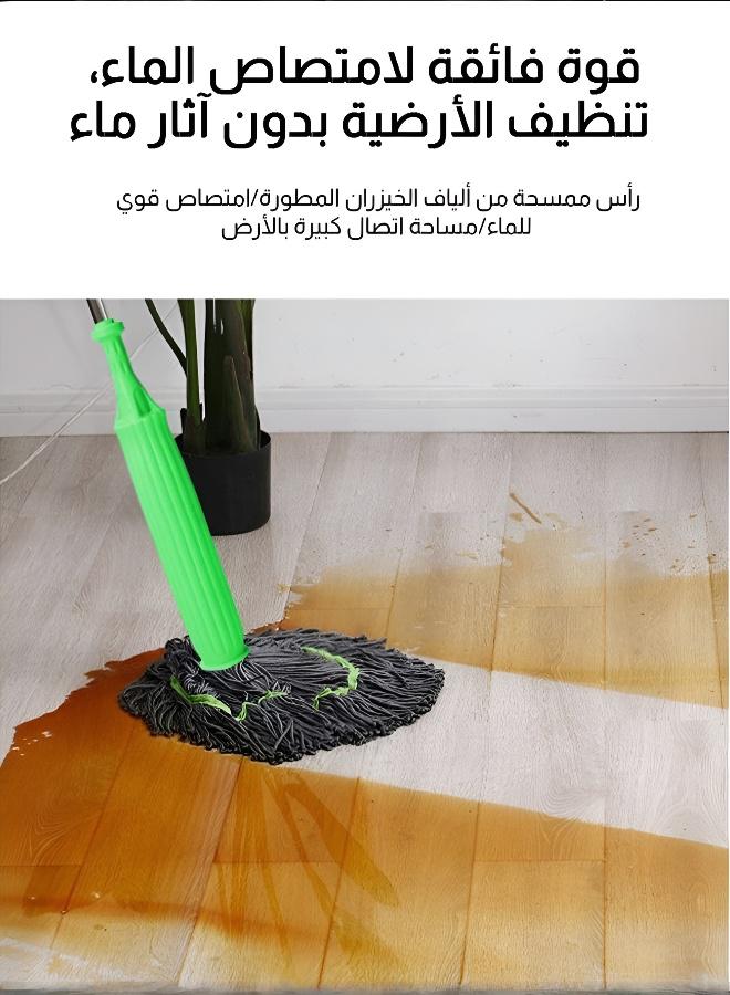 Large Mop Head: Saves Time & Effort for Efficient Home Cleaning Tools，Hands-free self-twisting rotary mop wet and dry dual-use mop household one-second squeeze water large water-absorbing mop super decontamination mop home cleaning floor cleaning - Image 5