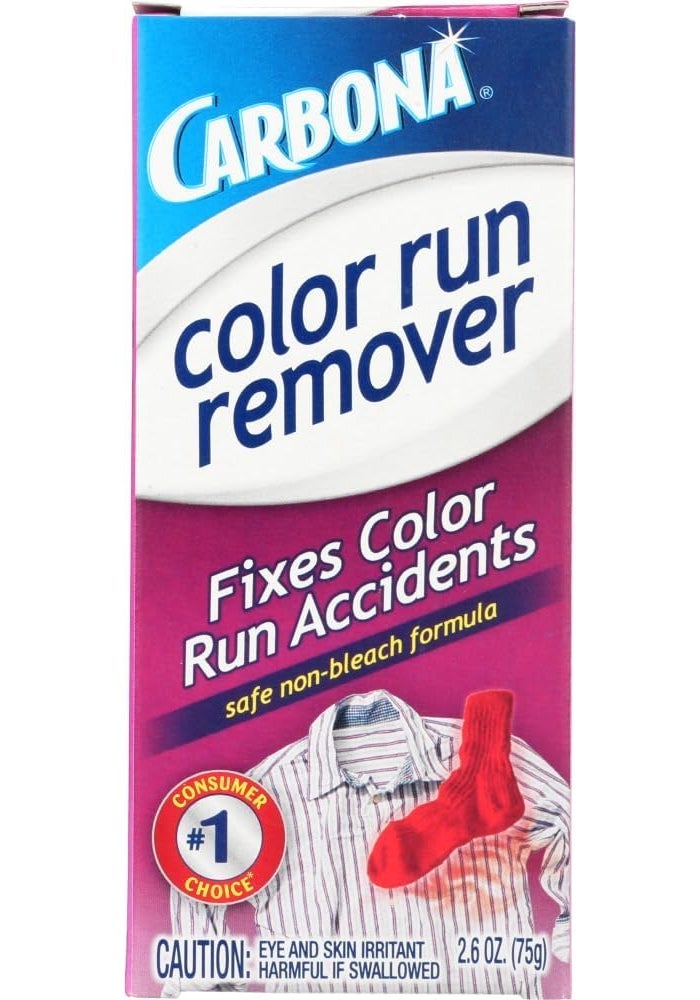 Carbona Color Run Remover - 2.6 Ounce Box (Pack of 12) for Effective Stain Removal - Image 1