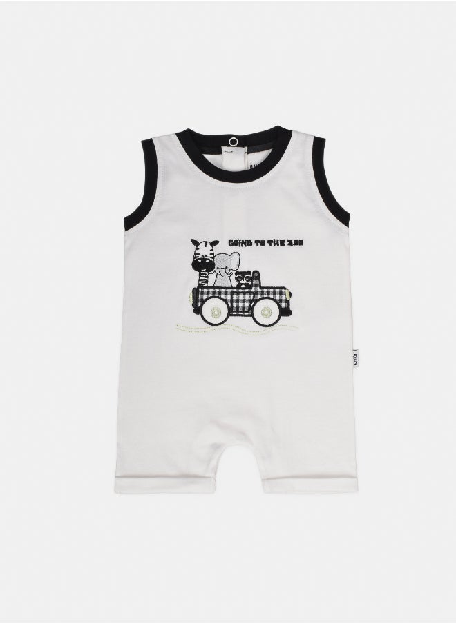 Junior Baby Boys Printed Romper  - Image 1